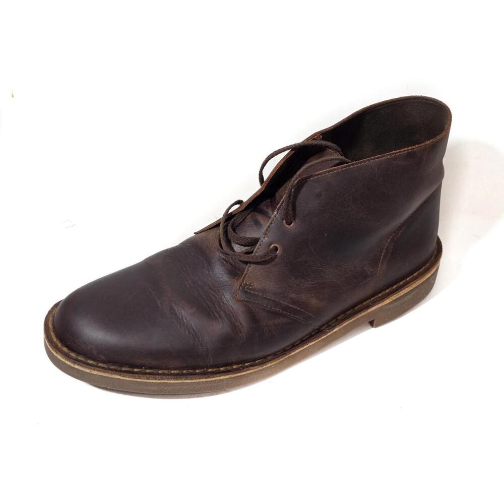 Clarks desert busacre boots chukka shoes oiled leather chuka 11 W
